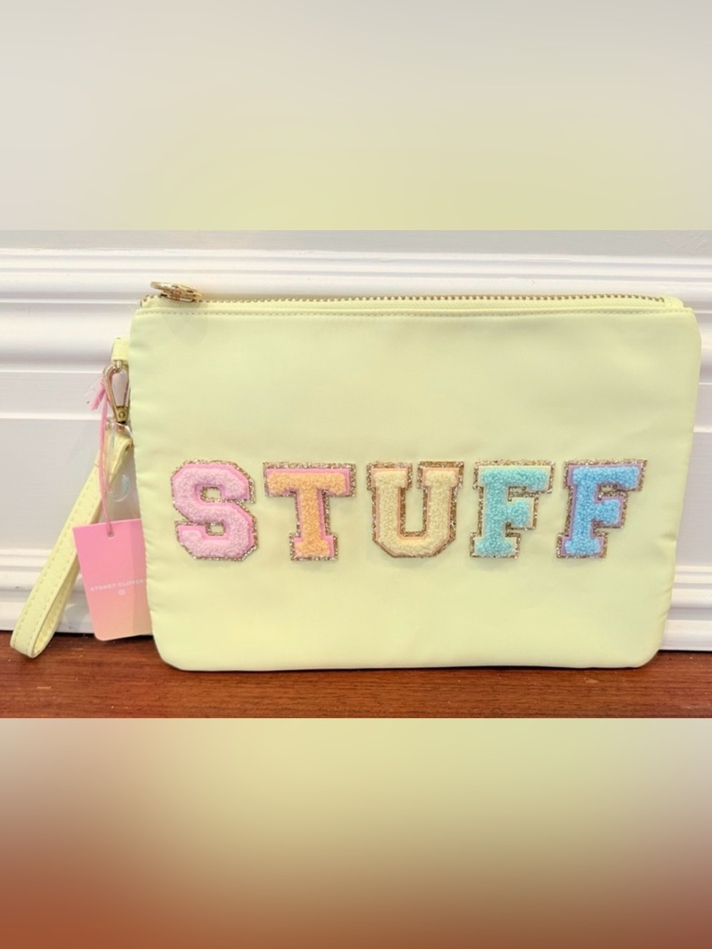 NWT Stoney Clover x Target Yellow STUFF Wristlet Pouch